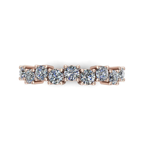 Blake - Women's 14k Gold Diamond Wedding Ring 14K Rose Gold - Natural Diamond