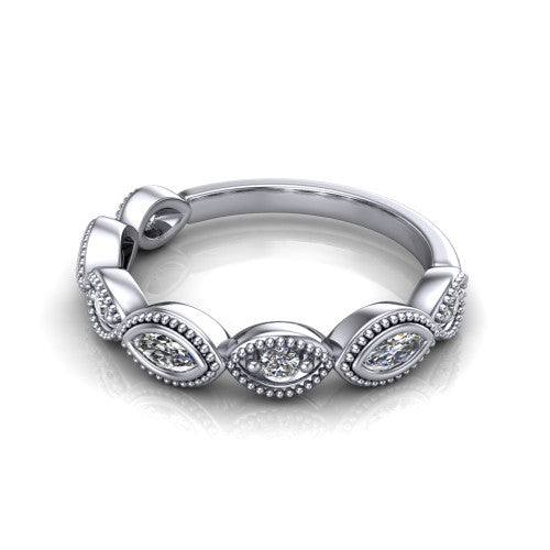 Taylor - Women's 14k Gold Diamond Wedding Ring 14K White Gold - Natural Diamond
