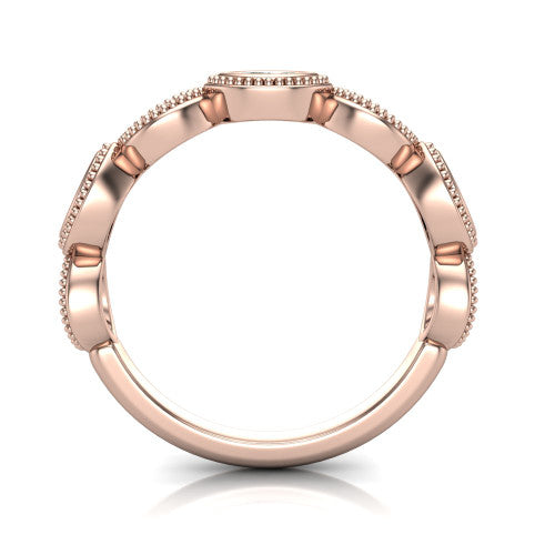 Taylor - Women's 14k Gold Diamond Wedding Ring 14K Rose Gold - Natural Diamond