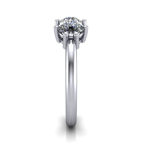 Celine - Women's 14k Gold Diamond Wedding Ring 14K White Gold - Natural Diamond