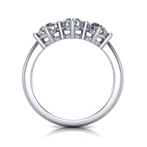 Celine - Women's 14k Gold Diamond Wedding Ring 14K White Gold - Natural Diamond