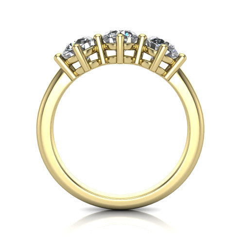 Celine - Women's 14k Gold Diamond Wedding Ring 14K Yellow Gold - Natural Diamond