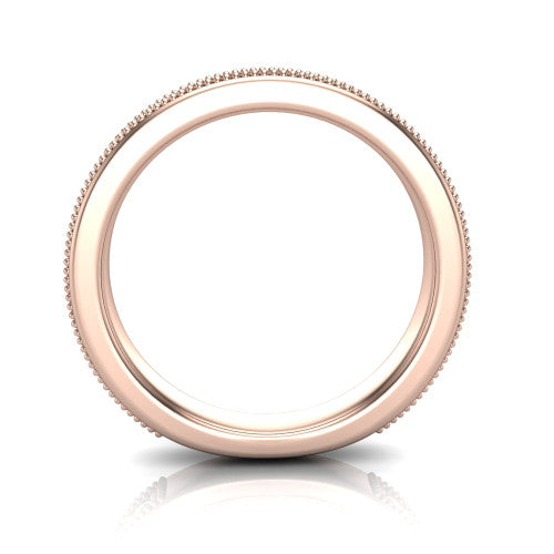 Clara - Women's 14k Gold Diamond Eternity Wedding Ring 14K Rose Gold - Natural Diamond