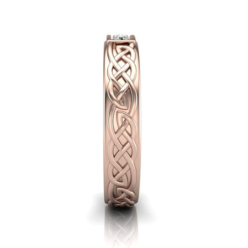 Felicity - Women's 14k Gold Diamond Eternity Wedding Ring 14K Rose Gold - Natural Diamond