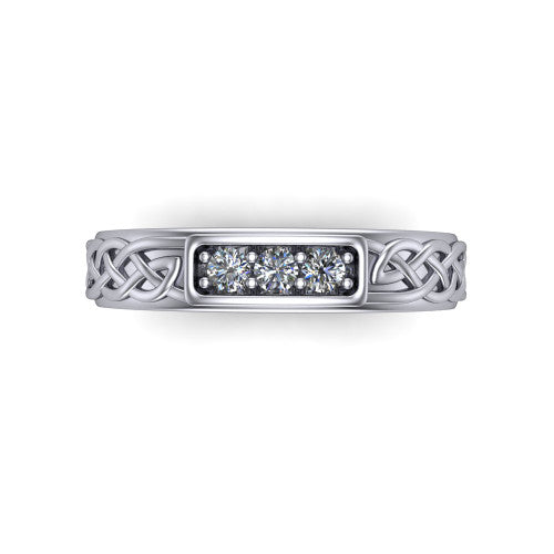 Felicity - Women's 14k Gold Diamond Eternity Wedding Ring 14K White Gold - Natural Diamond