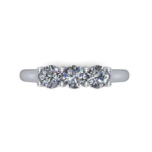 Julia - Women's 14k Gold Diamond Wedding Ring 14K White Gold - Natural Diamond