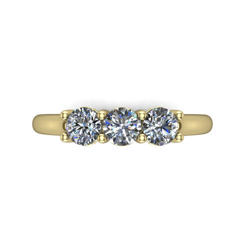 Julia - Women's 14k Gold Diamond Wedding Ring 14K Yellow Gold - Natural Diamond