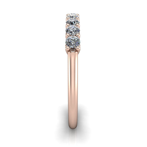 Bianca - Women's 14k Gold Diamond Wedding Ring 18K Rose Gold - Natural Diamond