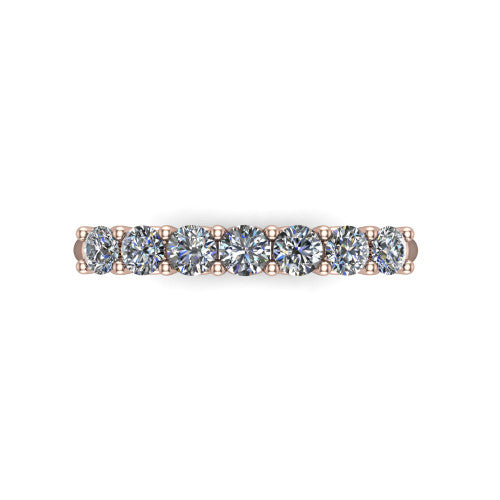 Bianca - Women's 14k Gold Diamond Wedding Ring 18K Rose Gold - Natural Diamond