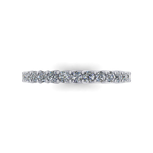 Kate - Women's 14k Gold Diamond Eternity Wedding Ring 14K White Gold - Natural Diamond