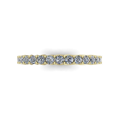 Kate - Women's 14k Gold Diamond Eternity Wedding Ring 14K Yellow Gold - Natural Diamond
