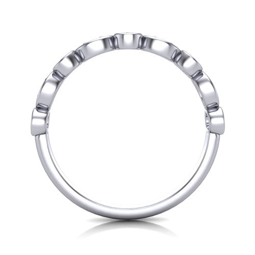 Remi - Women's 14k Gold Diamond Wedding Ring 14K White Gold - Natural Diamond