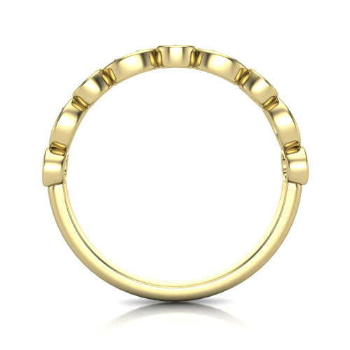 Remi - Women's 14k Gold Diamond Wedding Ring 14K Yellow Gold - Natural Diamond