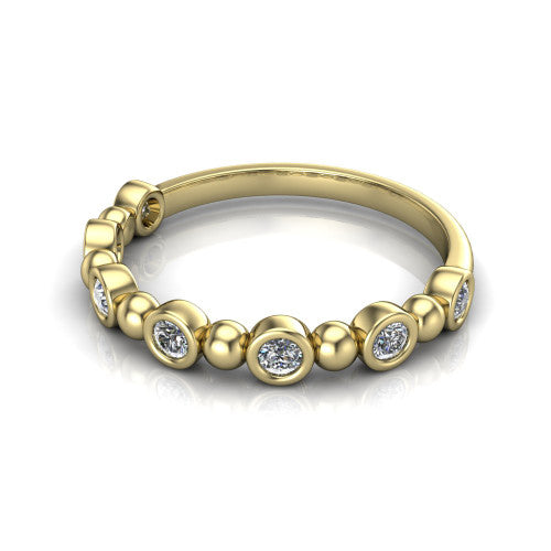 Eliza - Women's 14k Gold Diamond Wedding Ring 14K Yellow Gold - Natural Diamond