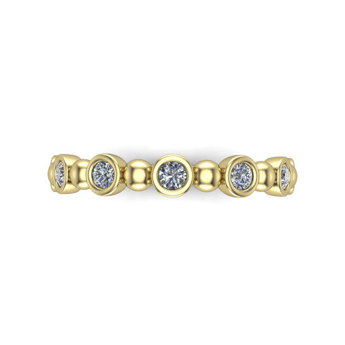 Eliza - Women's 14k Gold Diamond Wedding Ring 14K Yellow Gold - Natural Diamond