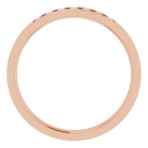 Hammered - Gabriel - 14K Rose Gold 1/5 CTW Natural Diamond Band
