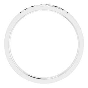 Hammered - Gabriel - 14K White Gold 1/5 CTW Natural Diamond Band