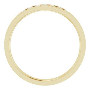 Hammered - Gabriel - 14K Yellow Gold 1/5 CTW Natural Diamond Band