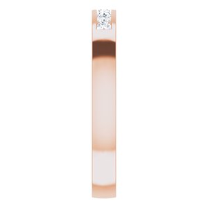 Hammered - Gabriel - 14K Rose Gold 1/5 CTW Natural Diamond Band