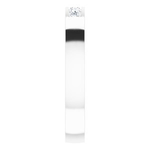 Hammered - Ezekiel - 14K White Gold 1/3 CTW Lab-Grown Diamond Band
