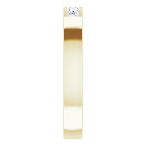 Hammered - Ezekiel - 14K Yellow Gold 1/3 CTW Lab-Grown Diamond Band