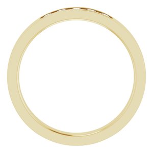 Hammered - Ezekiel - 14K Yellow Gold 1/3 CTW Lab-Grown Diamond Band