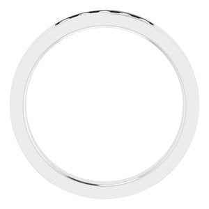 Hammered - Ezekiel - 14K White Gold 1/3 CTW Lab-Grown Diamond Band
