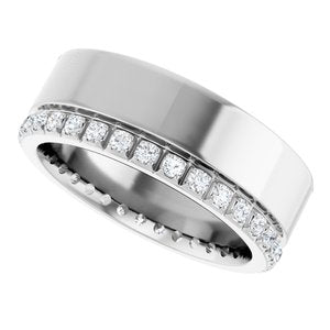 Diamond - Sofia - 14K White Gold 1/4 CTW Natural Diamond Accented Band Size 4
