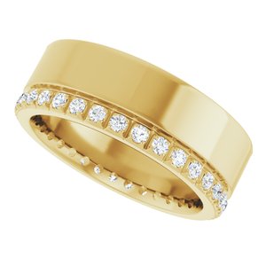 Diamond - Sofia - 14K Yellow Gold 1/4 CTW Natural Diamond Accented Band Size 4