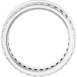 Diamond - Sofia - 14K White Gold 1/4 CTW Natural Diamond Accented Band Size 4