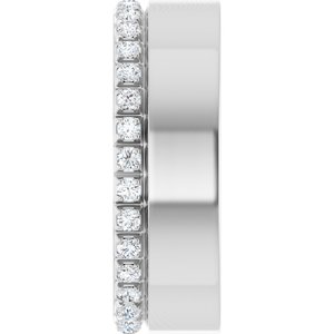 Diamond - Sofia - 14K White Gold 1/4 CTW Natural Diamond Accented Band Size 4