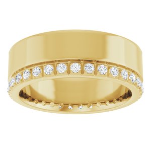 Diamond - Sofia - 14K Yellow Gold 1/4 CTW Natural Diamond Accented Band Size 4
