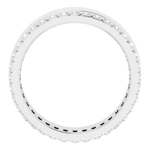 Diamond - Sofia - 14K White Gold 1/3 CTW Lab-Grown Diamond Accented Band Size 6
