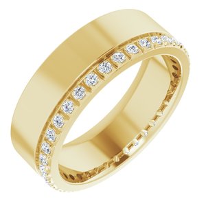 Diamond - Sofia - 14K Yellow Gold 1/3 CTW Lab-Grown Diamond Accented Band Size 6
