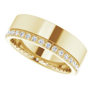 Diamond - Sofia - 14K Yellow Gold 1/3 CTW Lab-Grown Diamond Accented Band Size 6