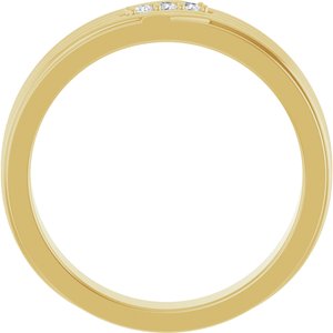 Classic - Rocio - 14K Yellow Gold .05 CTW Natural Diamond Accented Band