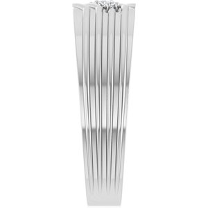 Classic - Rocio - Platinum .05 CTW Natural Diamond Accented Band