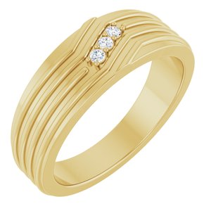 Classic - Rocio - 14K Yellow Gold .05 CTW Natural Diamond Accented Band