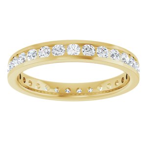 New Trends - Ines - 14K Yellow Gold 7/8 CTW Lab-Grown Diamond  Eternity Band Size 7
