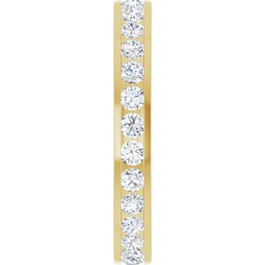 New Trends - Ines - 14K Yellow Gold 3/4 CTW Natural Diamond Eternity Band Size 7