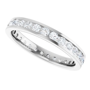 New Trends - Ines - 14K White Gold 7/8 CTW Lab-Grown Diamond  Eternity Band Size 7