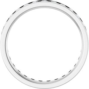 New Trends - Ines - 14K White Gold 7/8 CTW Lab-Grown Diamond  Eternity Band Size 7