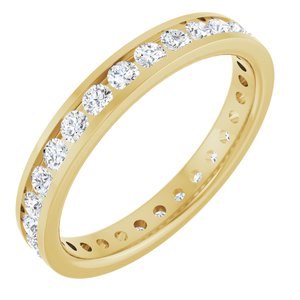 New Trends - Ines - 14K Yellow Gold 7/8 CTW Lab-Grown Diamond  Eternity Band Size 7