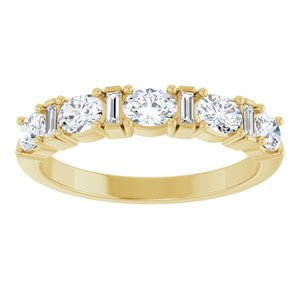 Unique - Zoey - 14K Yellow Gold 7/8 CTW Natural Diamond Anniversary Band