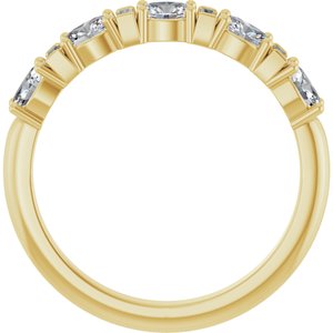 Unique - Zoey - 14K Yellow Gold 7/8 CTW Natural Diamond Anniversary Band