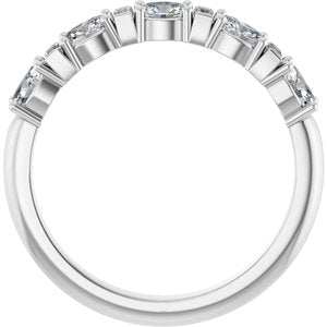 Unique - Zoey - Platinum 7/8 CTW Natural Diamond Anniversary Band