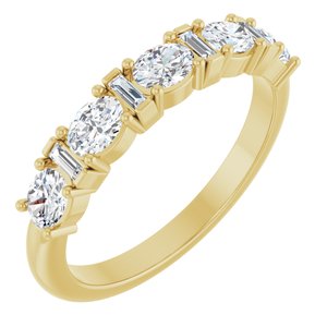 Unique - Zoey - 14K Yellow Gold 7/8 CTW Natural Diamond Anniversary Band