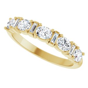Unique - Zoey - 14K Yellow Gold 7/8 CTW Natural Diamond Anniversary Band