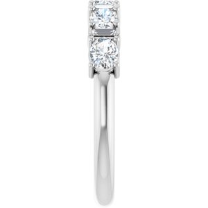 Unique - Zoey - Platinum 7/8 CTW Natural Diamond Anniversary Band