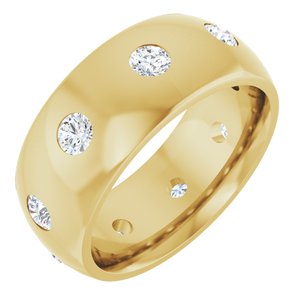 Unique - Leo - 14K Yellow Gold 3/4 CTW Lab-Grown Diamond Band